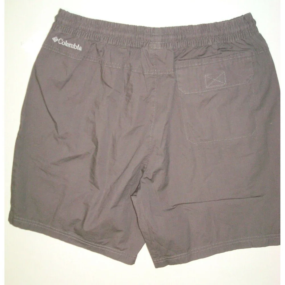 New Mens Shorts M Columbia Brown Gray Short NWT Casual Water UPF Drawstring